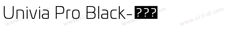 Univia Pro Black字体转换